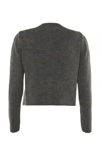 TRENDYOLMİLLA Anthracite Crop Soft textured 2 Sets Blouse-Cardigan Knitwear Set - Image 8