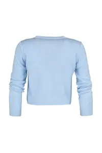 TRENDYOLMİLLA Mavi Crop Soft textured Blouse-Cardigan Knitwear Set - Image 7