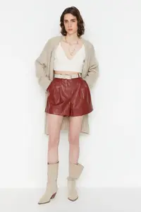 TRENDYOLMİLLA Stone Wide Pattern Soft textured Knitwear Cardigan - Image 2