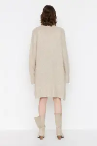 TRENDYOLMİLLA Stone Wide Pattern Soft textured Knitwear Cardigan - Image 5