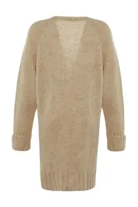 TRENDYOLMİLLA Stone Wide Pattern Soft textured Knitwear Cardigan - Image 8
