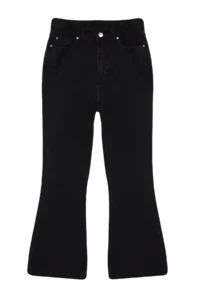 TRENDYOLMİLLA Anthracite High Waist Crop Middle Flexible Flare Bilek Size comfort/Flexible jeans - Image 5