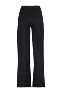 TRENDYOLMİLLA Black High Waist Wide Leg/Wide Leg pleated Weaving Dress Pants - Image 7