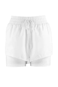 TRENDYOLMİLLA White Parachute Material 2 Layer Inside OF shorts Knitting Sports Shorts - Image 6