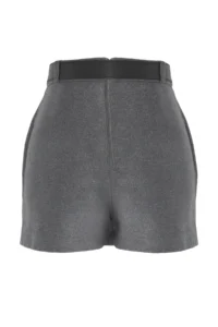 TRENDYOLMiLLA Anthracite Belt Detailed Weaving Shorts Skirt - Image 9
