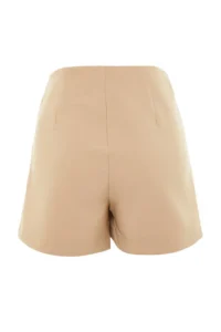 TRENDYOLMiLLA Mink Baglama and eyelet Detailed Weaving Shorts Skirt - Image 13