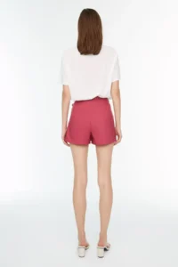 TRENDYOLMiLLA Purple Baglama and eyelet Detailed Weaving Shorts Skirt - Image 11
