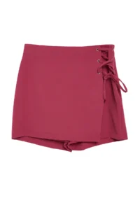 TRENDYOLMiLLA Purple Baglama and eyelet Detailed Weaving Shorts Skirt - Image 12