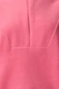 TRENDYOLMİLLA Fuchsia Zippered Dog collar Fleece Regular/Normal Cut Knitting Sweatshirt - Image 3
