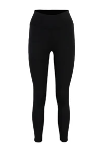 TRENDYOLMİLLA Black Wide Waist Elastic Extra Shaping Full Size Knitting Sports Leggings - Image 10