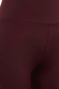 TRENDYOLMİLLA Dark Cherry Wide Waist Elastic Extra Shaping Full Size Knitting Sports Leggings - Image 8