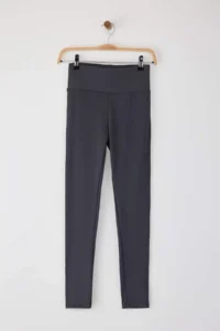 TRENDYOLMİLLA Anthracite Wide Waist Elastic Extra Shaping Full Size Knitting Sports Leggings - Image 8