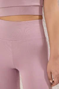 TRENDYOLMİLLA Dusty Rose Wide Waist Elastic Extra Shaping Full Size Knitting Sports Leggings - Image 3