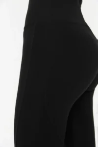 TRENDYOLMİLLA Black Push-Up Full Size Knitting Sports Leggings - Image 4