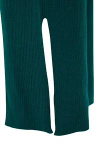 TRENDYOLMİLLA Emerald Green Wide Pattern Knitwear Top and Bottom Set - Image 7