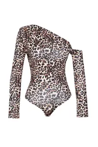 TRENDYOLMİLLA Multicolored animals Printed Long Sleeve Flexible snaps Knitting Bodysuit .D.0080 - Image 7