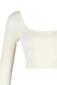 TRENDYOLMİLLA Beige seamless/Seamless Crop Extra Flexible Knitting Sports Top/Blouse - Image 7