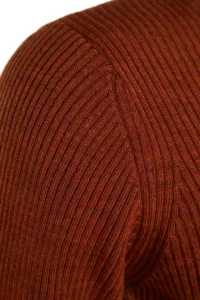 TRENDYOLMİLLA Brick Rejection Midi Knitwear Belt Detailed Dress - Image 7