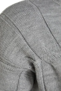 TRENDYOLMİLLA Gray Mini Knitwear Crew Neck Dress - Image 8
