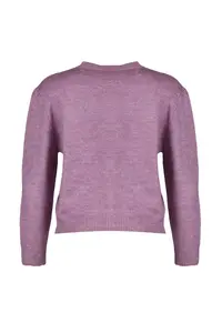 TRENDYOLMİLLA Lilac Soft textured Jewel buttoned Jacket Look Knitwear Cardigan - Image 12