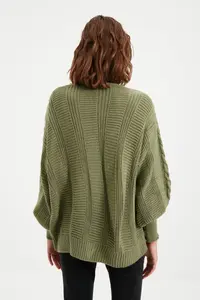 TRENDYOLMİLLA MINT Wide Pattern Knitwear Cardigan - Image 5