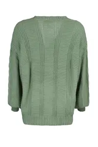 TRENDYOLMİLLA MINT Wide Pattern Knitwear Cardigan - Image 8
