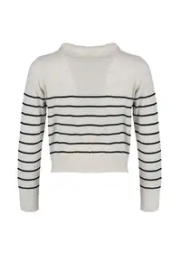 TRENDYOLMİLLA Beige Polo Shirt Collar Knitwear Cardigan - Image 6