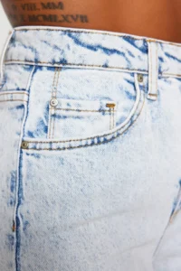 TRENDYOLMİLLA Mavi More Sustainable slit Less Flexible High Waist Flare flared leg jeans - Image 9