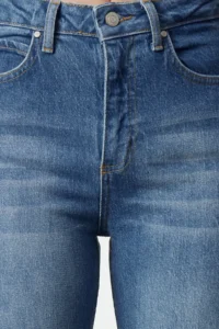 TRENDYOLMİLLA Navy Blue slit High Waist comfort/Flexible Flare flared leg jeans - Image 8