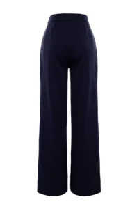 TRENDYOLMİLLA Navy Blue Wide Leg/Wide Leg Weaving Dress Pants - Image 8