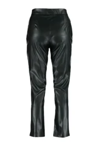 TRENDYOLMİLLA Black Cigarette Weaving Faux Leather New year Pants - Image 12