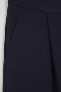 TRENDYOLMİLLA Navy Blue Straight/Plain Kesim Weaving Dress Pants - Image 6