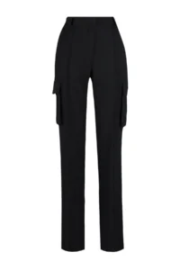 TRENDYOLMİLLA Black Cargo Straight/Plain Kesim Weaving double pocket Weaving Pants - Image 12