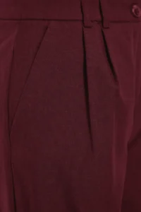 TRENDYOLMİLLA Burgundy Wide Leg/Wide Leg Pilili  Pants - Image 11