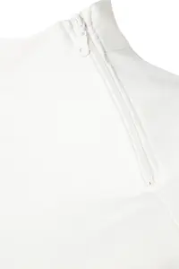 TRENDYOLMİLLA Cream White Cotton Zipper Detailed Dog collar Knitting Sports Sweatshirt - Image 7