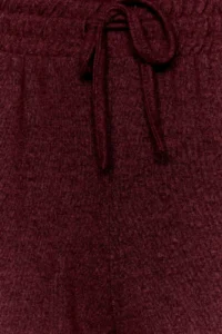 TRENDYOLMİLLA Burgundy soft Crop and Wide Leg/Wide Leg Knitting Bottom Top Set - Image 6