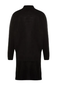 TRENDYOLMİLLA Black pleated Etekli Knitwear Top and Bottom Set - Image 8