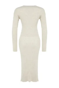 TRENDYOLMİLLA Stone Crop Knitwear Top and Bottom Set - Image 7