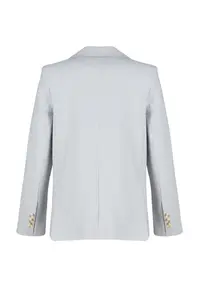 TRENDYOLMİLLA Gray Regular Lined Weaving Blazer Jacket - Image 8