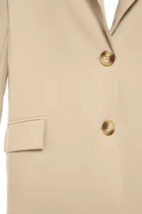 TRENDYOLMİLLA Mink Regular Lined Weaving Blazer Jacket - Image 9