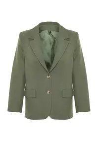 TRENDYOLMİLLA MINT Regular Lined Weaving Blazer Jacket - Image 12