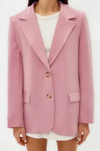 TRENDYOLMİLLA Pink Regular Lined Weaving Blazer Jacket - Image 8