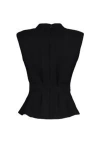 TRENDYOLMİLLA Black Crew Neck Sleeveless Weaving Blouse - Image 13