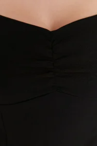 TRENDYOLMİLLA Black Ruffle Detailed Weaving Blouse - Image 5
