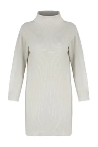 TRENDYOLMİLLA Stone Mini Knitwear Wide Pattern Dress - Image 6