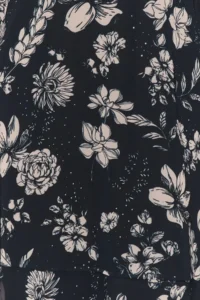TRENDYOLMİLLA Black Floral Siphon Lined Weaving Winter Dress - Image 4