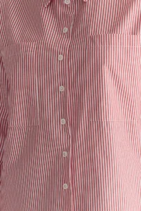 TRENDYOLMİLLA Rejection Striped Oversized Wide Pattern Weaving Shirt - Image 3
