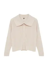 TRENDYOLMİLLA Stone Wide Pattern Zipper Detailed Knitwear Cardigan - Image 6