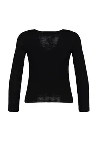 TRENDYOLMİLLA Black Basic V-neck Knitwear Cardigan Knitwear Cardigan - Image 8