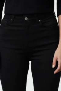 TRENDYOLMİLLA Solmayan Black Shaping High Waist Ekstra Flexible Flare Flexible jeans - Image 3